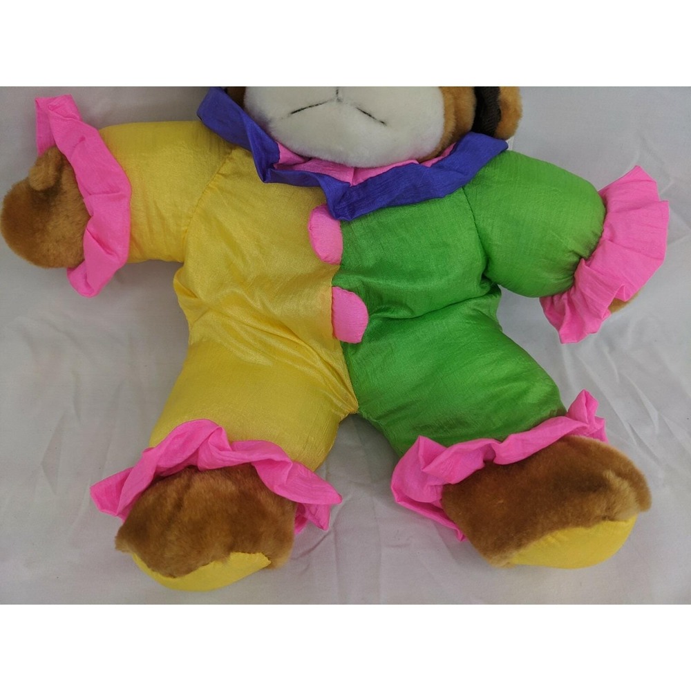 Kellytoy Kuddle Me Clown Dog Plush Nylon 13 Inch‎ Stuffed Animal Toy - Picture 3 of 7